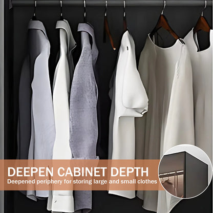 Aihm-Lon Luxurious Wardrobe with Glass Doors Drawers and Shelves 35"-94"