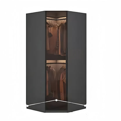 Aihm-Lon Luxurious Wardrobe with Glass Doors Drawers and Shelves 35"-94"