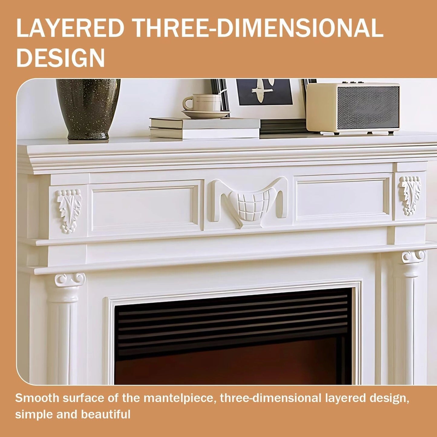 Aihm-Lon Custom Electronic Fireplace with Color, Size,Style Etc.