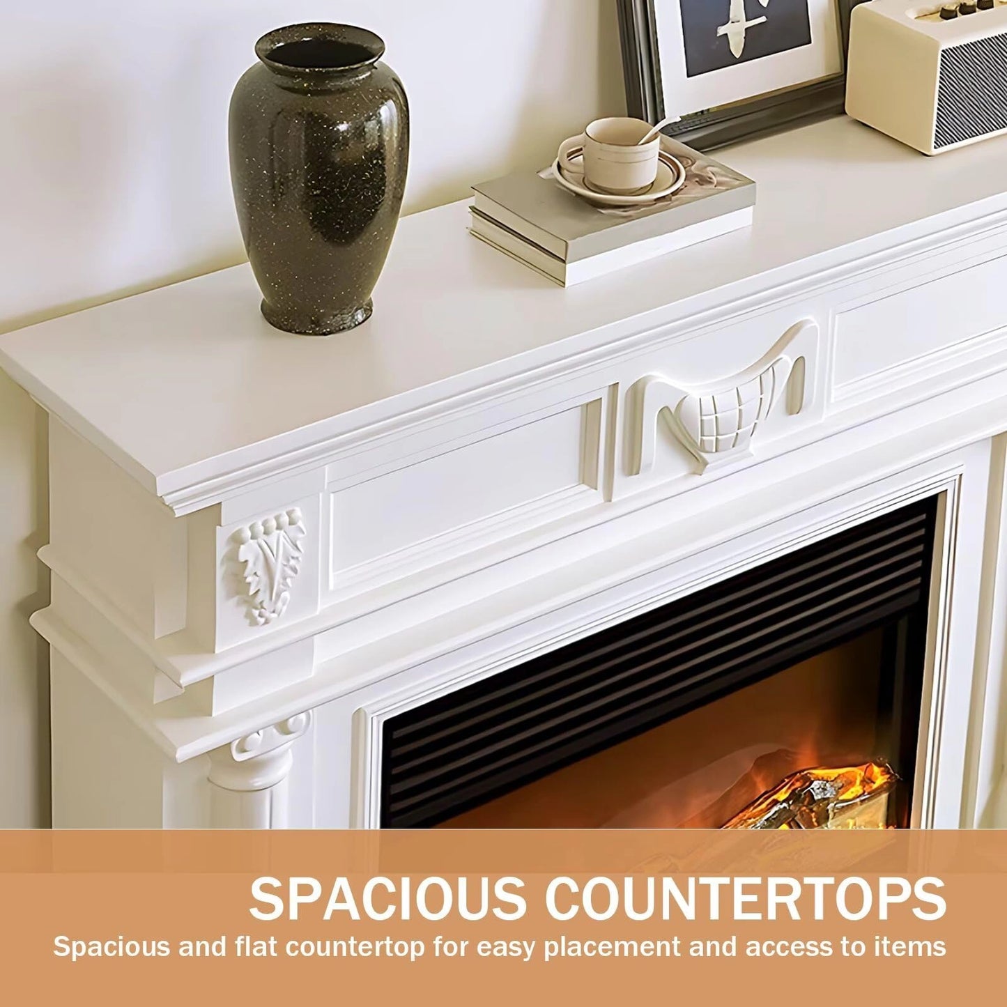 Aihm-Lon Custom Electronic Fireplace with Color, Size,Style Etc.