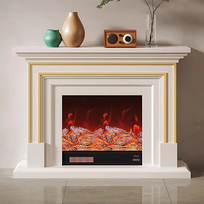 Aihm-Lon Minimalist Electric Fireplace with Realistic Flame Effects 59”-95”