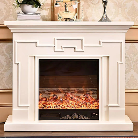 Aihm-Lon Indoor Electric Fireplace Includes Polygonal Line Design 47”