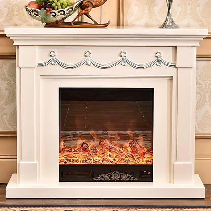 Aihm-Lon Simple Electric Fireplace Curtain Shape Line Design 47”