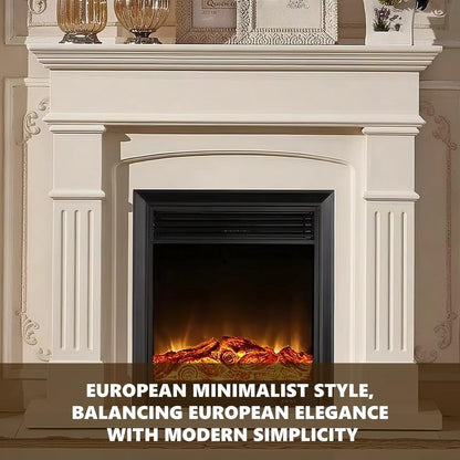 Aihm-Lon Electric Fireplace Parallel Line Design with Real Flame Effect 47”-59”