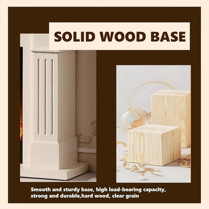 Aihm-Lon Electric Fireplace Parallel Line Design with Real Flame Effect 47”-59”