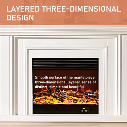 Aihm-Lon Electric Fireplace Straight Line Design with Simple Countertop 59”