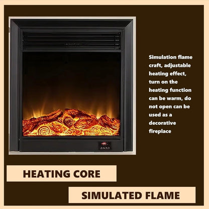 Aihm-Lon Electric Fireplace Parallel Line Design with Real Flame Effect 47”-59”