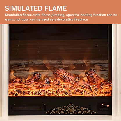 Aihm-Lon Indoor Electric Fireplace Includes Polygonal Line Design 47”