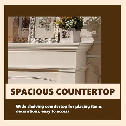 Aihm-Lon Electric Fireplace Parallel Line Design with Real Flame Effect 47”-59”