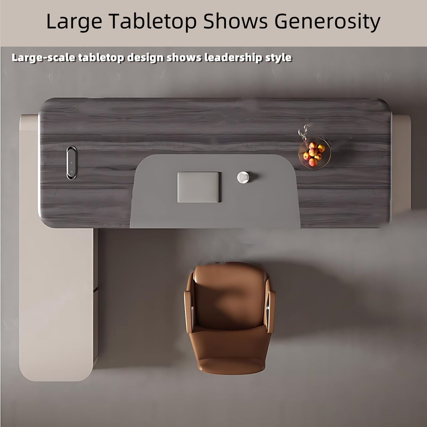 Aihm-Lon Executive Desk for Office Home 94.49"-125.98"