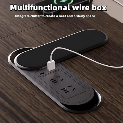 Aihm-Lon Executive Desk with Large Storage 94.48"-125.98"