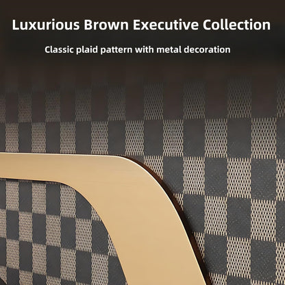 Aihm-Lon Wooden Executive Desk with 4 Large Drawers 78.7"-141.7"