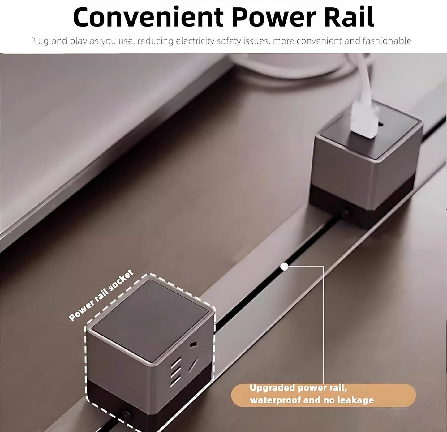 Aihm-Lon L-Shaped Executive Desk with Led Lights 78.7"-133.9"