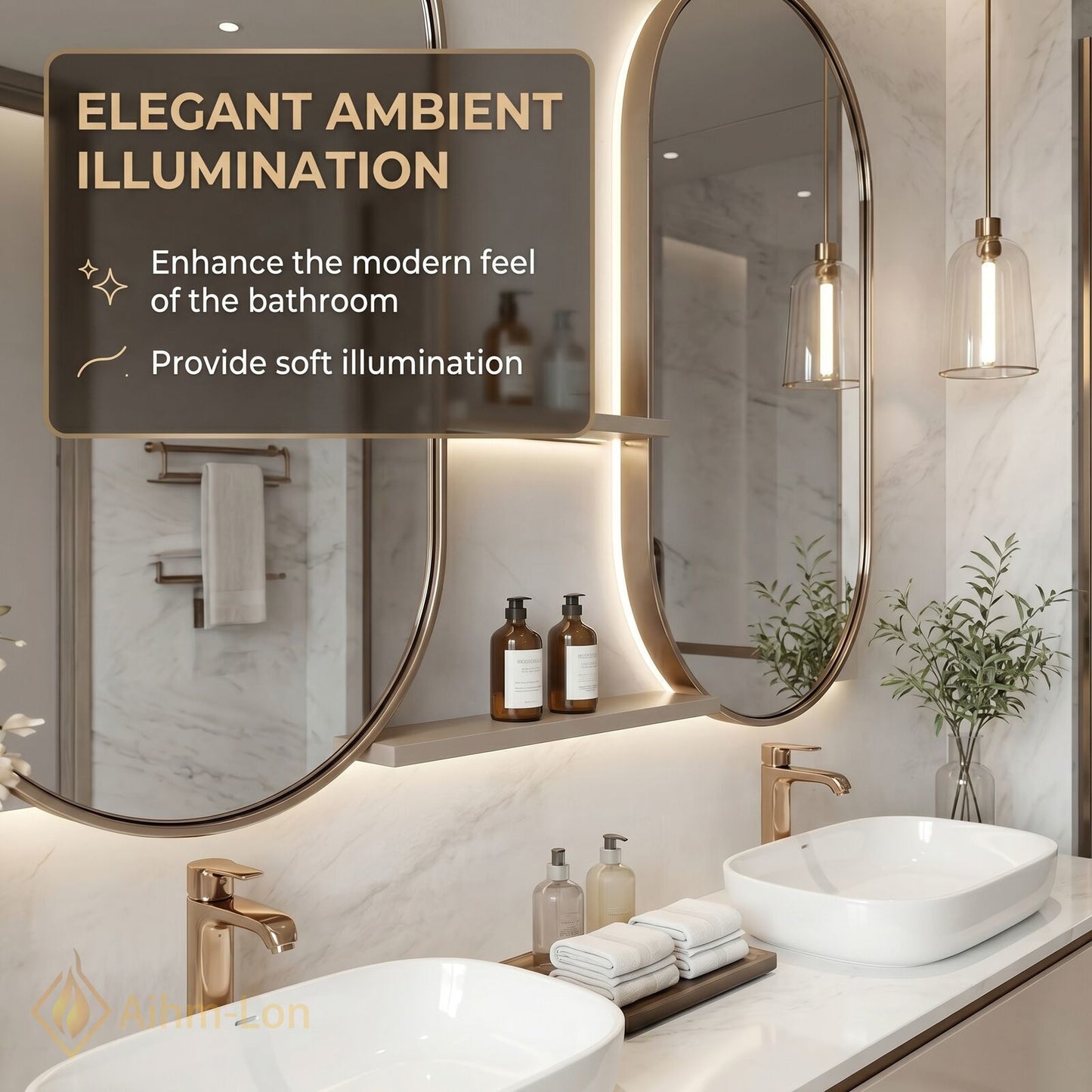 60''-96'' Double Bathroom Vanity with Sink Floating Matte Cream Wide Countertop Space