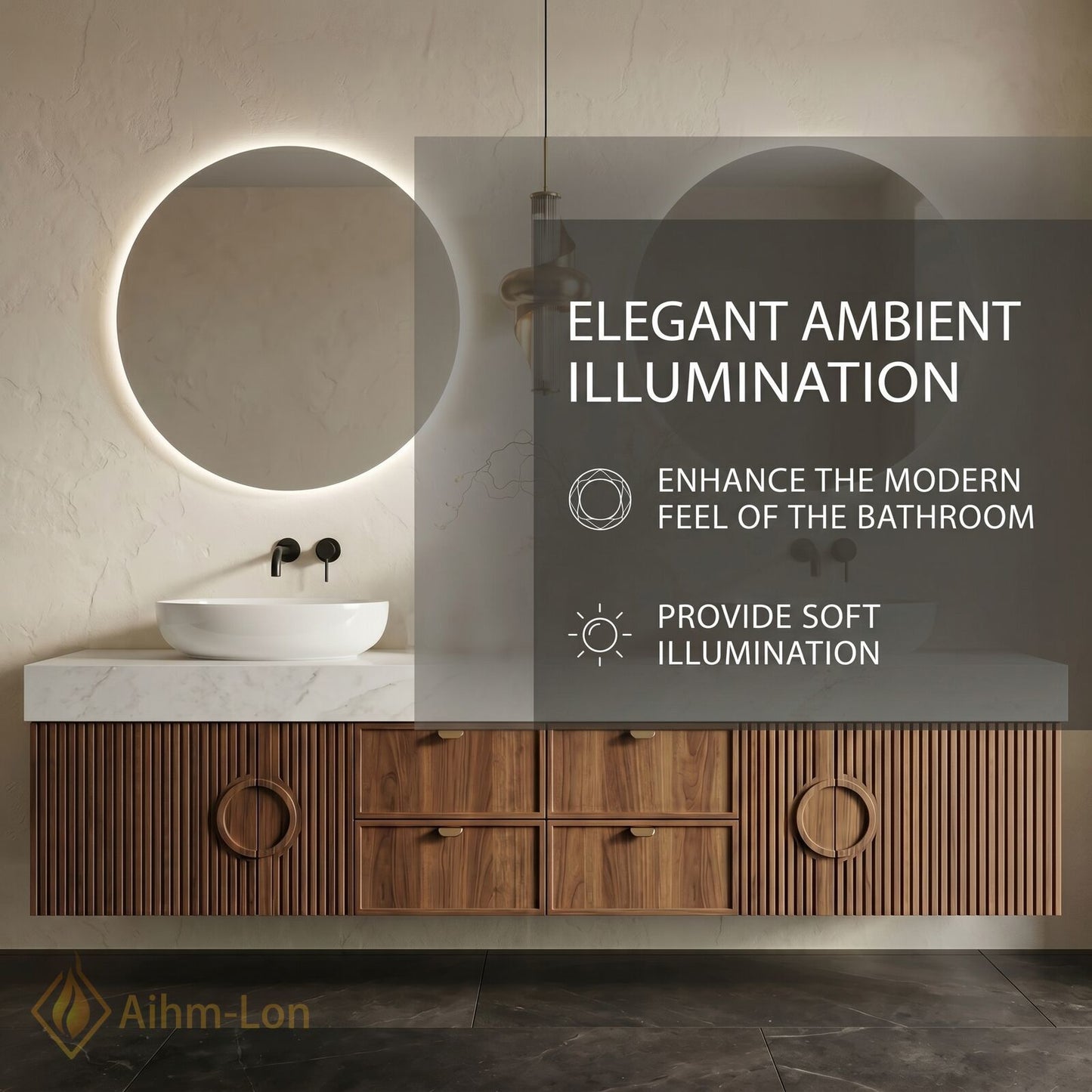 78''-96'' Double Bathroom Vanity with Sink White-Marble White Modern Vanities Grooved Wood