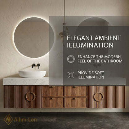 78''-96'' Double Bathroom Vanity with Sink White-Marble White Modern Vanities Grooved Wood