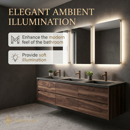 78''-96'' Modern Bathroom Vanity with Sink Floating Walnut Deep Drawers Cabinet