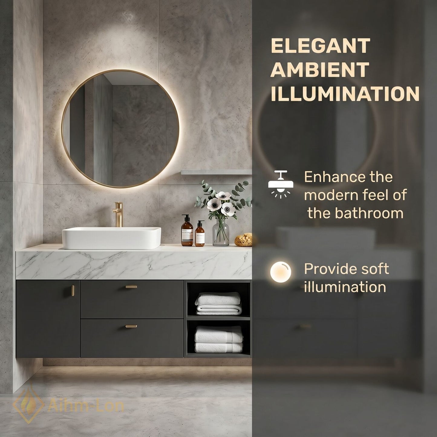 60''-96'' Double Bathroom Vanity with Sink Floating Modern Vanitys Storage Drawers Large
