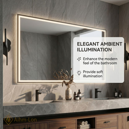 60''-96'' Double Bathroom Vanity with Sink Floating Storage Drawers Large Marble Modern