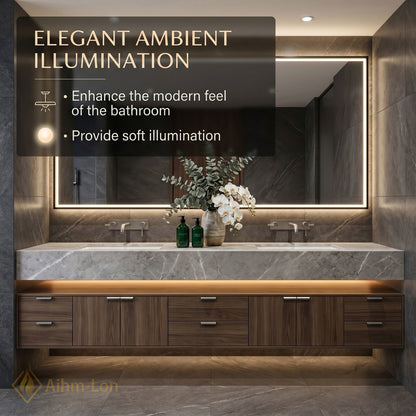 76''-96'' Bathroom Vanity with Sink Floating Storage Drawers Large Marble Texture Top