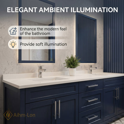 70''-96'' Double Bathroom Vanity with Sink Undermount Basin Navy Blue Spacious Drawers