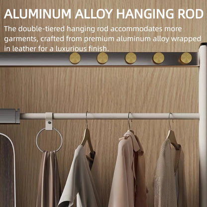 Aihm-Lon Durable Clothes Rack with Ample Hook Design for Bedroom 43’’