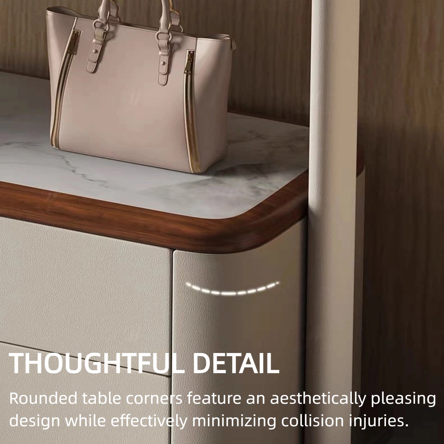 Aihm-Lon Laundry Clothes Racks for Hanging Clothes&Curved Leather Drawers 35’’