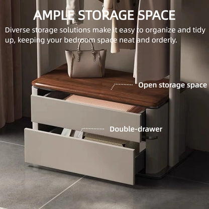 Aihm-Lon Freestanding Clothes Rack with Stainless Steel Hook 35’’