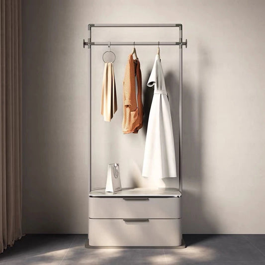 Aihm-Lon Unique Clothes Rack with Two Spacious Drawers 22’’-26’’