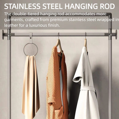 Aihm-Lon Unique Clothes Rack with Two Spacious Drawers 22’’-26’’