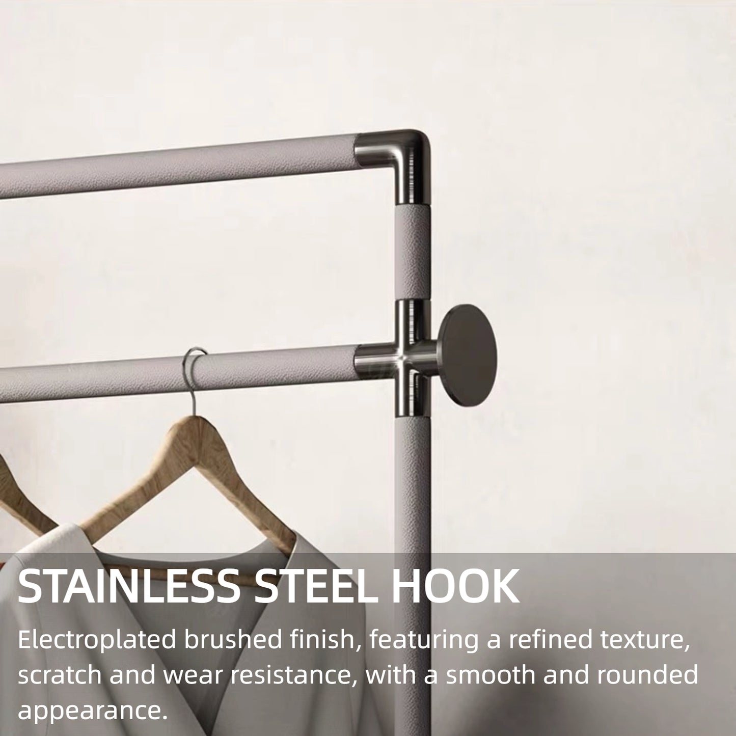 Aihm-Lon Unique Clothes Rack with Two Spacious Drawers 22’’-26’’