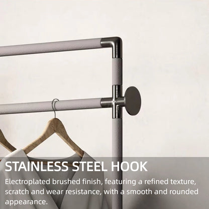 Aihm-Lon Unique Clothes Rack with Two Spacious Drawers 22’’-26’’