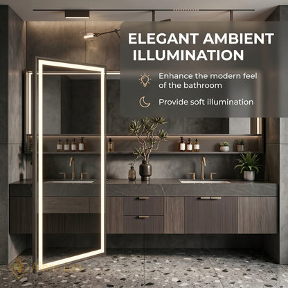 72''-96'' Bathroom Vanity with Sink Vertical Slatted Front Dark Stone Texture Top