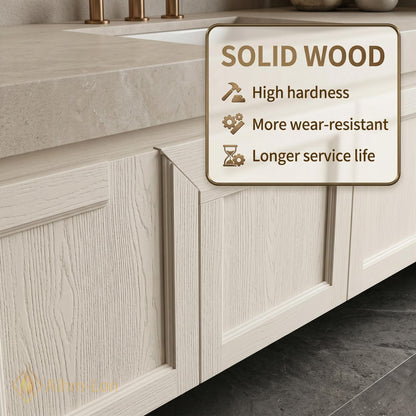 60''-96'' Double Bathroom Vanity with Sink Floating Surface Drawers Modern Elegant Smooth