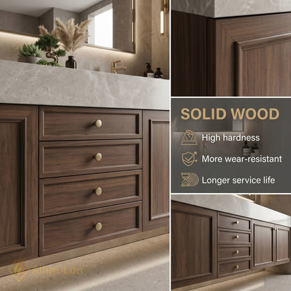 72''-96'' Double Bathroom Vanity with Sink Floating Storage Drawers Large Marble Vanities