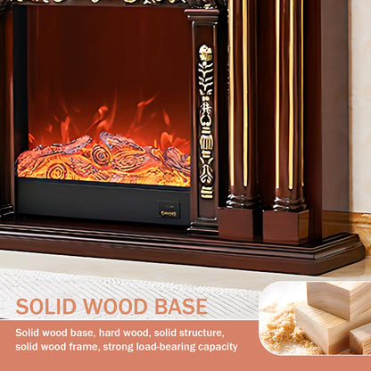 Aihm-Lon Modern Decorative Electric Fireplace with Mantel 59.05"