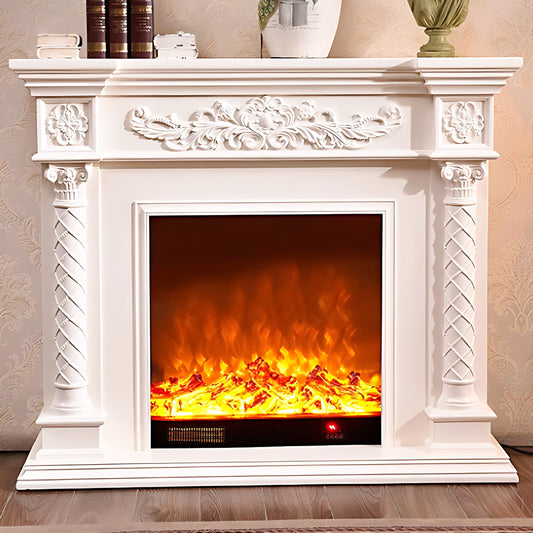 Aihm-Lon White Freestanding Electric Fireplace Heater 47.24"