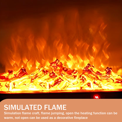 Aihm-Lon White Freestanding Electric Fireplace Heater 47.24"