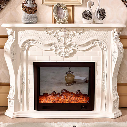 Aihm-Lon Electric Fireplace Luxury Cabinet with Simulated Flam 47.24"