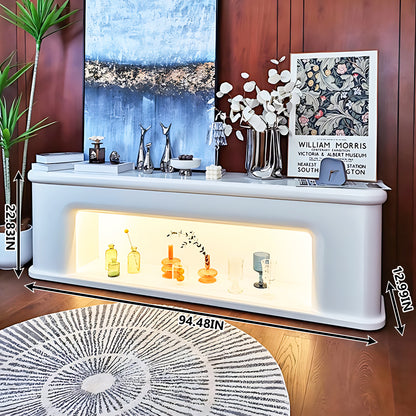 Aihm-Lon Electric Fireplace Modern TV Stands with Storage 70.86"