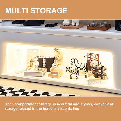 Aihm-Lon Electric Fireplace Modern TV Stands with Storage 70.86"