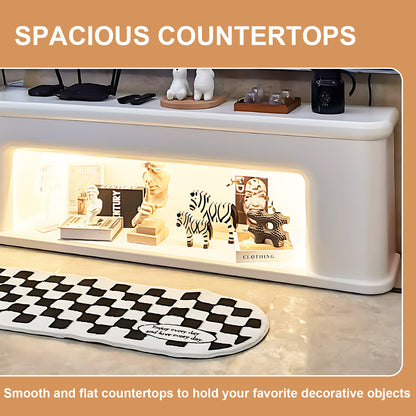 Aihm-Lon Electric Fireplace Modern TV Stands with Storage 70.86"