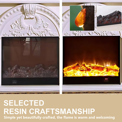 Aihm-Lon Electric Fireplace with Realistic Flame Remote Control 59.05"