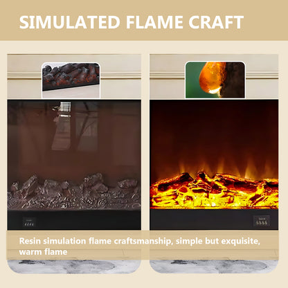 Aihm-Lon Electric Fireplace with LED Lights Remote Control 59.05"