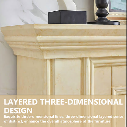 Aihm-Lon Electric Fireplace with LED Lights Remote Control 59.05"