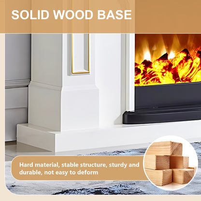 Aihm-Lon Electric Fireplace with Remote Control Realistic Flame 59.05"