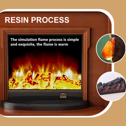 Aihm-Lon Electric Fireplace with Remote Control Realistic Flame 59.05"
