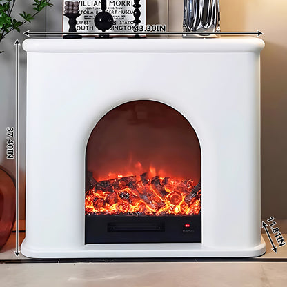 Aihm-Lon Electric Fireplace with Realistic Flame Modern Frame 43.30"
