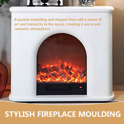 Aihm-Lon Electric Fireplace with Realistic Flame Modern Frame 43.30"