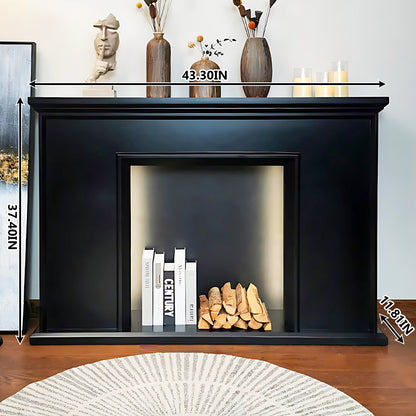 Aihm-Lon Square Electric Fireplace with Storage 43.3"-54.33"